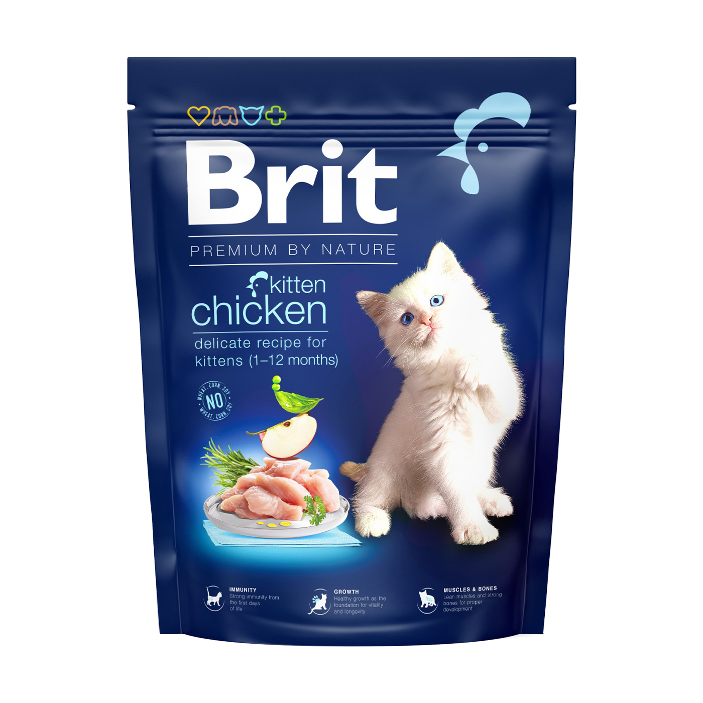 Сухий корм для кошенят Brit Premium by Nature Cat Kitten з куркою, 300 г